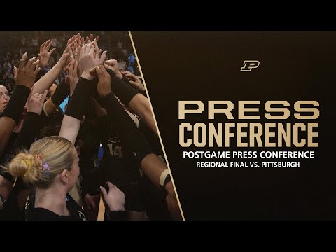 Postgame Press Conference vs. Pitt | Purdue Volleyball