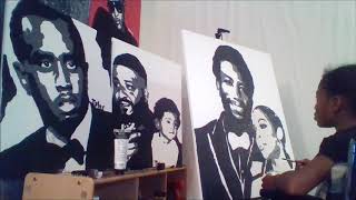 11yo Tyler Gordon paints Gucci Mane and his wife.