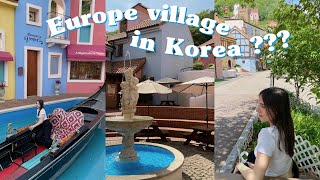 IS THIS REALLY KOREA??? I missed home so I went to an Italian and French village in Korea VLOG