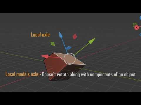 Blender 3D - TRANSFORM ORIENTATION & PIVOT POINT tutorial