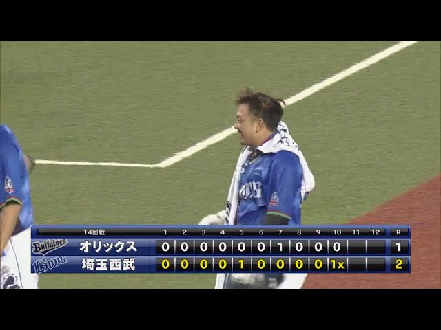 【10回裏】若獅子躍動!! 2試合連続のサヨナラ勝ちはライオンズ・森のバット!! 2018/7/26 L-Bs