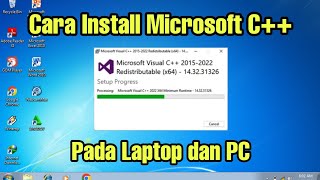 Cara install Microsoft Visual C++ Di Laptop dan PC