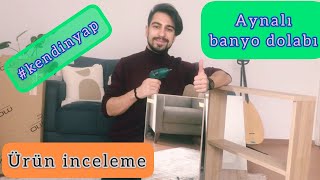Aynalı Banyo Dolabı (Kurulum)  #shorts #youtube #video #youtubeshorts 