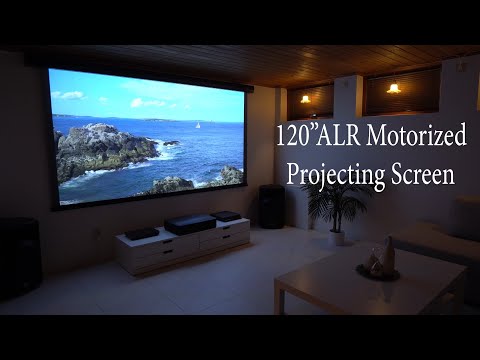 VIVIDSTORM 120'' Motorized ALR projector screen review (drop down)