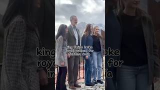 King Felipe break royal protocol for king Felipe #princessleonor #infantasofia