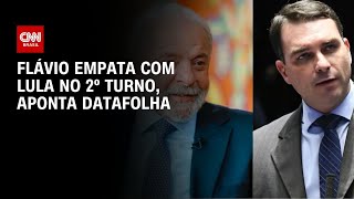 Vídeo: Eleições 2026: Flávio Bolsonaro cresce e empata com Lula no 2º turno, diz Datafolha | BOLETIM CNN