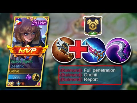 BEATRIX WITH FULL PHYSICAL PENETRATION = DAMAGE HACK!! -MLBB