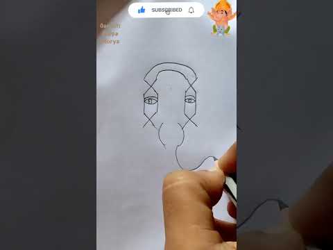 How to draw Ganpati with easy way