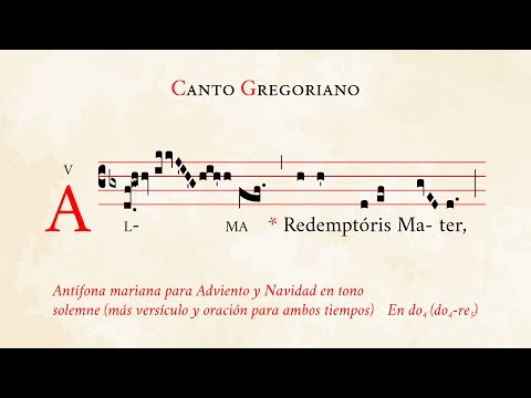 "Alma Redemptoris Mater" in solemn tone (prayer incl.) – Marian antiphon for Advent and Christmas