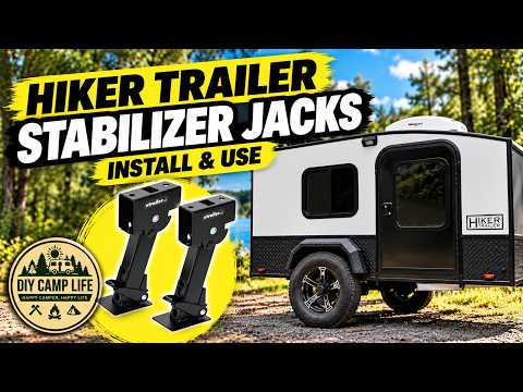 Hiker Trailer stabilizer jacks installation