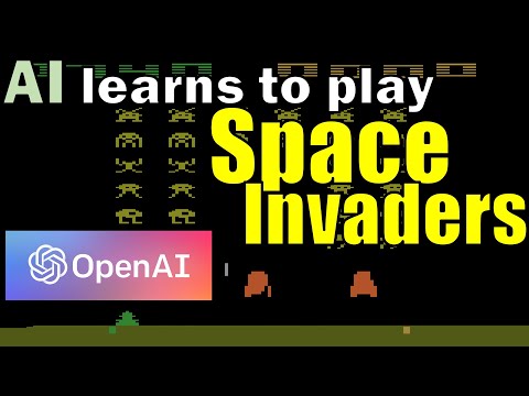 AI learns to play Space Invaders (Atari)