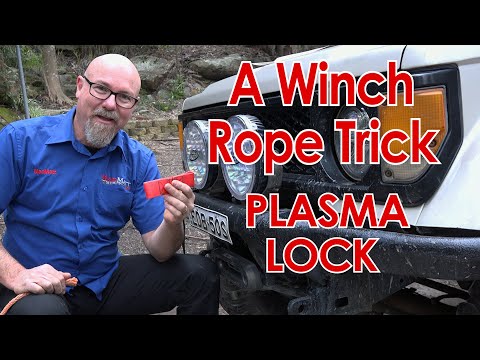 How to attach WINCH ROPE to the WINCH DRUM using a Red Winch Plasma Lock.