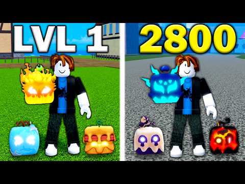Noob To Max Using Only ELEMENTAL FRUITS In Blox Fruits