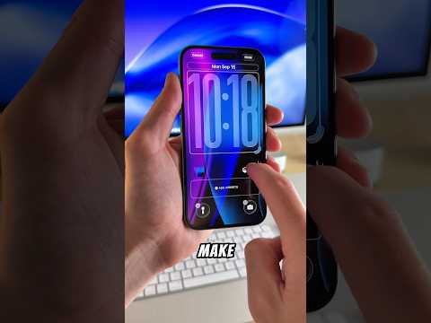 iOS 26 - How To Make The Lock Screen Clock Bigger!