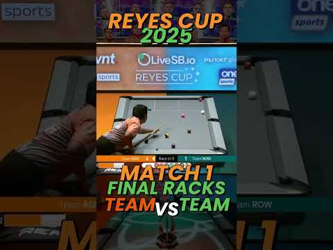 Reyes Cup 2025 Match 1 Final Racks - Team Asia vs Team R.O.W. #ppsn #wnt #9ball #9ballpool #reyescup