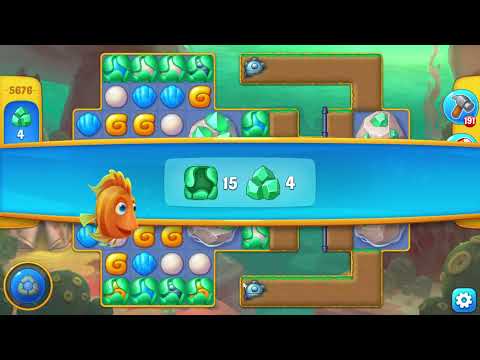 Fishdom 5676 Level - 19 moves - NO BooSTERS