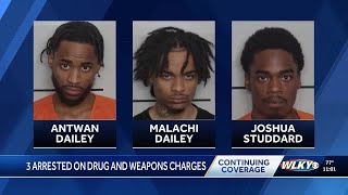 3 men arrested after neighbor's tip leads police to large seizure of drugs in Old Louisville