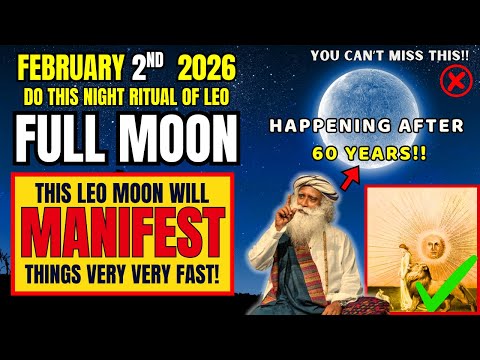 ✅Tonight's LEO FULL MOON Will Manifest Anything Fast If You Do This 1 Ritual