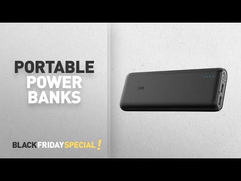 Top Black Friday Portable Power Banks: Anker 20000mAh Portable Charger PowerCore 20100 - Ultra High