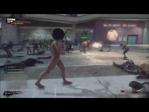 Messing around on Dead Rising 3 with @Triksto ...in a Banana Hammock!