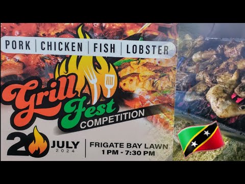St Kitts Grilled fest competition 2024 edition, Grilled lobster, fish, chicken and porkβ€οΈβπ₯π°π³