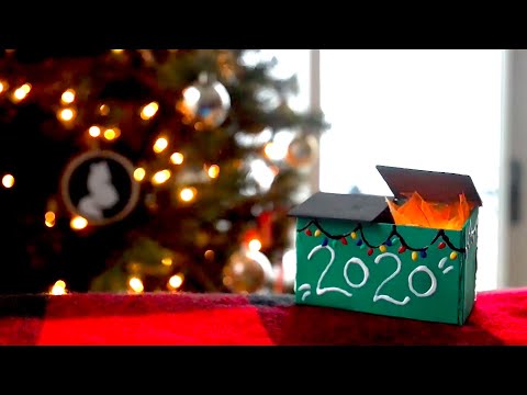 2020 Dumpster Fire Yule Log Fireplace 10 Hours