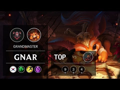 Gnar Top vs Graves - KR Grandmaster Patch 9.8