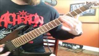 CANNIBAL CORPSE - Shredded Humans (guitar cover w/ leads)
