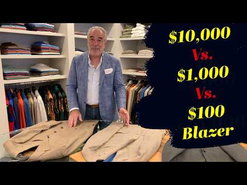 Celebrity Fashion Expert Reviews $100 vs $1,000 vs $10,000 Suit Jacket