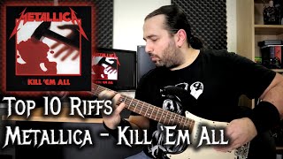 Top Ten Riffs - Kill 'em All (Metallica) - Guitar cover