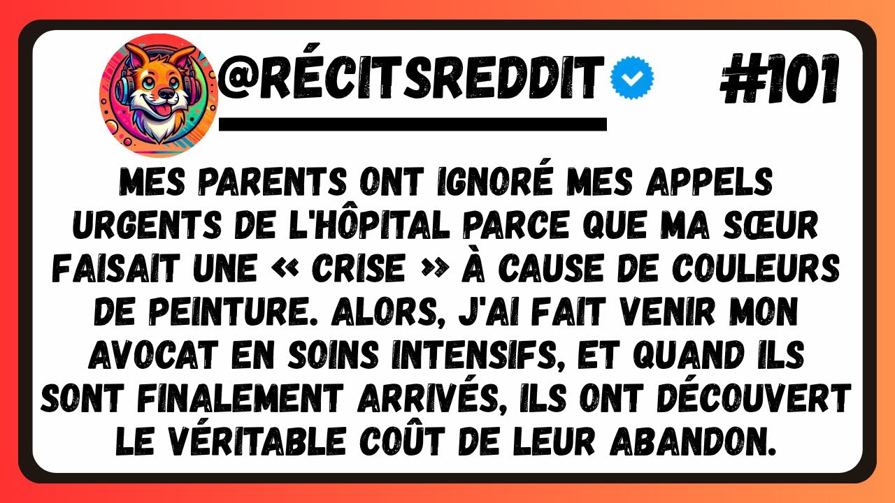 MES PARENTS M'ONT IGNORÉ AUX SOINS INTENSIFS POUR AIDER MA SŒUR AVEC LES COULEURS DE PEINTURE