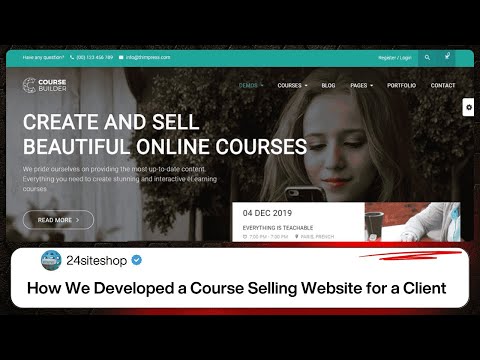 Coaching Institute Course Website — client website video