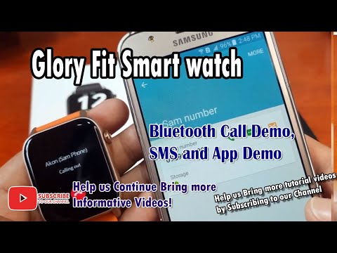 Glory Fit Smart watch - Bluetooth Call Demo, SMS and App Demo