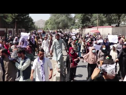 کابل کې یو شمېر کسانو د پاکستان پر ضد او پنجشېر کې د «مقاومت جبهې» په ملاتړ لاریون وکړ