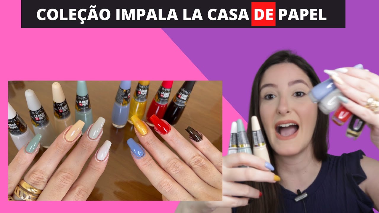 COLEÇÃO DE ESMALTES IMPALA LA CASA DE PAPEL