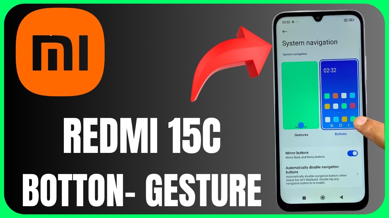 Enable Gesture Navigation Redmi 15c | Works Perfectly