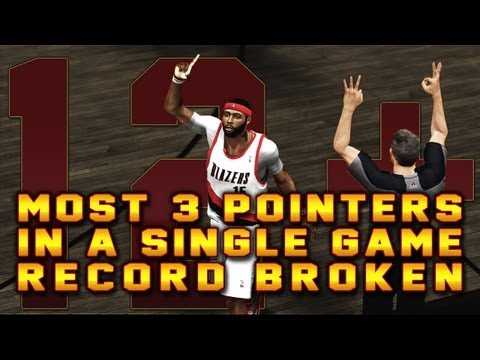 NBA 2K13 MyCAREER - IpodKingCarter Breaks Most 3 Pointers Made In A Single Game Record With 12+