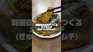 オイキムチ（きゅうりのキムチ）🙌 #韓国 #料理 #韓国料理レシピ #簡単レシピ #主婦の日常