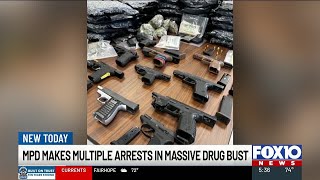 Mobile police make multiple arrests in drug bust