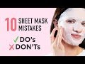 Are You Sheet Masking Correctly⁉️ 😱 Sheet Mask Do's & Don'ts ✔️