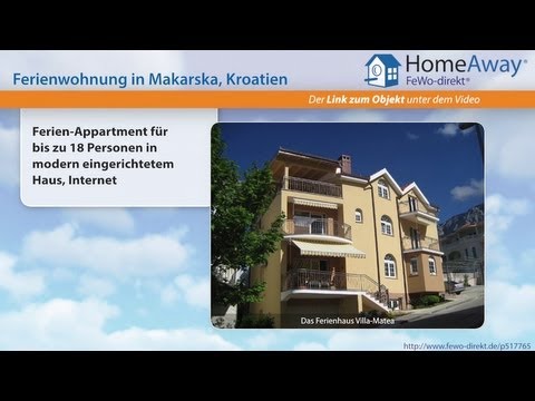 Dalmatien: Ferien-Appartment für bis zu 18 Personen in modern - FeWo-direkt.de Video