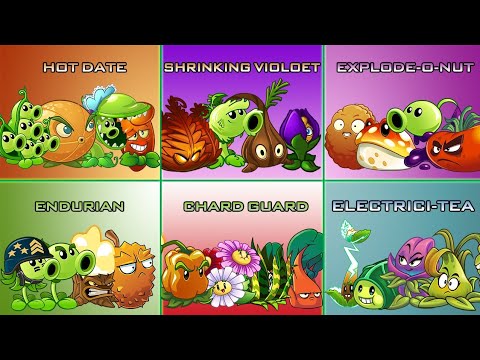 PVZ 2 Challenge Random 4 Plants 6 Pair Team Level 7 - Pair 6 Team Vs Zombie Waves