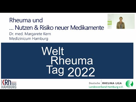 Welt Rheuma Tag 2022 - Rheuma und Nutzen & Risiko neuer Medikamente