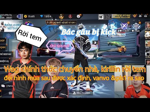 WAG officially moves house, Kirillin leaves the team, next season's roster is determined, what ab...