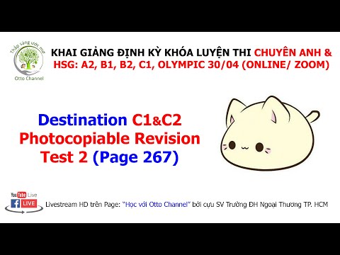 DESTINO C1 e C2 - REVISÃO FOTOCOPIÁVEL 2 (UNIDADES 5-8, página 267)
