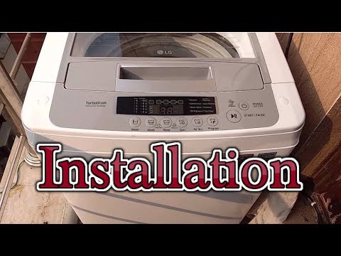 Installation of lg 6.2 kg fully automatic top load washing m...