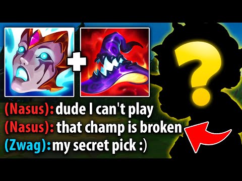 This champion is basically cheating and this video proves it... (THEY CAN'T PLAY THE GAME)