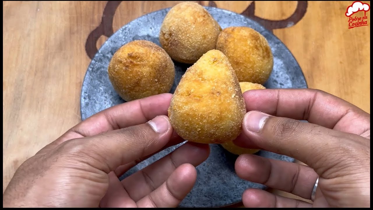 você não vai acreditar como fiz essa coxinha, não precisa de massa e pronta em poucos minutos