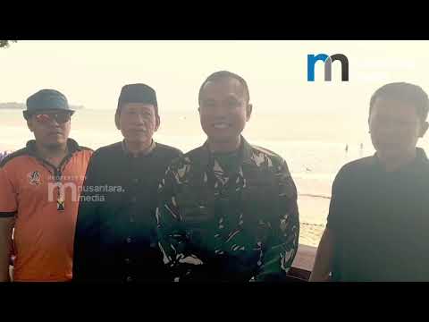 Tepis Isu Anak Krakatau, Dandim Pandeglang Pastikan Pantai Carita Aman,