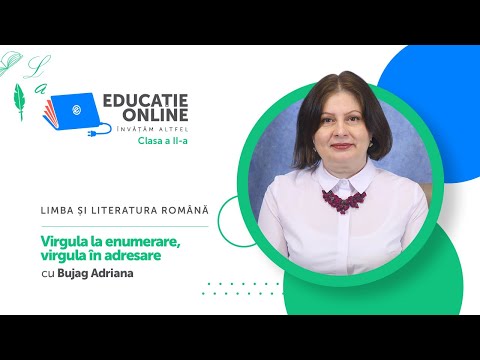 Limba și literatura română, clasa a II-a, Virgula la enumerare, virgula în adresare